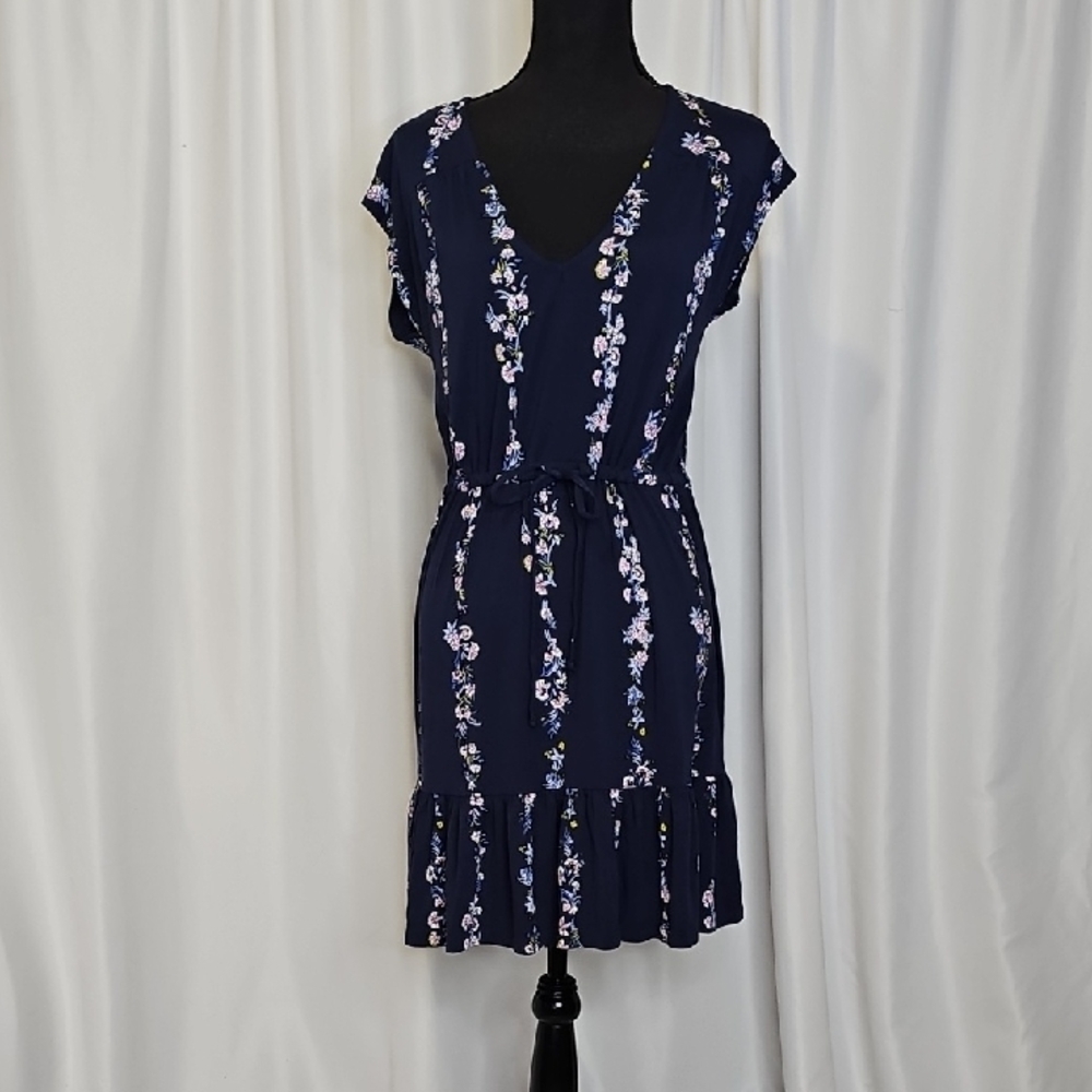 Lucky Brand Navy Floral Mini Dress